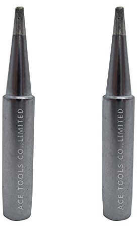 900M-T-1.6D Chisel Screwdriver 1.6mm Soldering Tip Replace for 907ESD 936ESD 937 64-053 3020-XTS M12SI-0 936B 853D Solder Iron Tips (2)