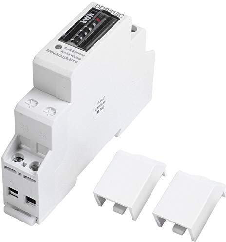 Hundnsney Vacarme Compteur Analogique Monophasé Ferroviaire Consommation Électrique Wattmètre Compteur D'Énergie Watt Kwh 5-32A Ac 230V