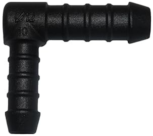 1, 2, 3, 5 oder 10 Stück Winkel Schlauchverbinder reduziert 12 mm auf 10 mm PA GF30 Winkel Verbinder (2)