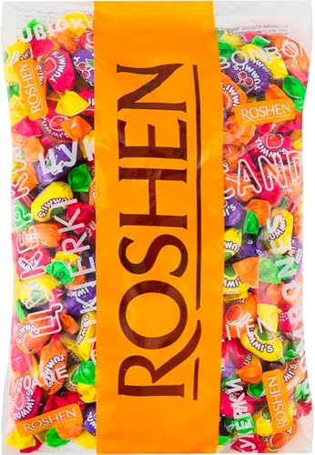 ROSHEN Yummis Caramelle Gommose Miste, Gusti Arancia Fragola Mela Ciliegia, 1 kg