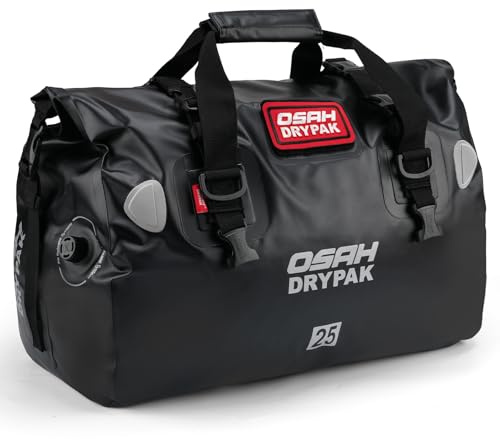 OSAH DRYPAK wasserdichte Rucksack Dry Bag – Wasserfeste Reisetasche Seesack, Rolltop, Großem Stauraum, Vielseitige wasserdichte Tasche für Camping, Motorrad, Bootfahren, Kajak, SUP, Strand und Angeln