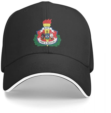 KUGEUII Neutrale Freizeitsport Baseballkappe mit Feuerwehr Aufschrift Unisex Snapback Mütze atmungsaktive Wintermütze modisches Geschenk