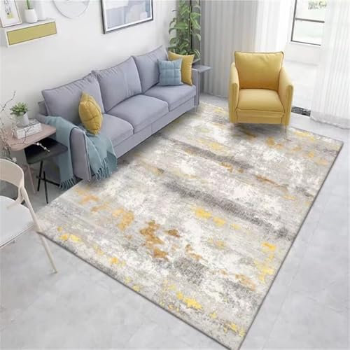 RUGMRZ Tepiche Für Schlafzimmer Dekorative Ästhetik Grauer Innenteppich, Schlafzimmer, Rechteckiger Teppich, Maschinenwaschbar Wohnzimmerteppich 80X120Cm 2Ft 7.5''X3Ft 11.2''