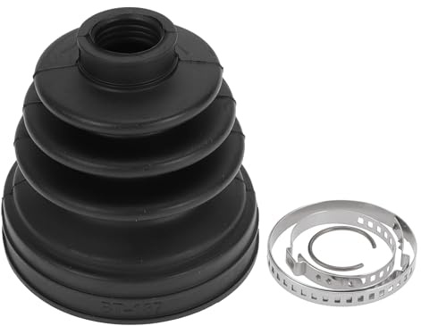 HEROFFIX 1 Set CV Joint Boot Kit for Mini Cooper 2002-2008 Inner Constant Velocity Joint Boot W/Clamps No.31600002881 Black Rubber