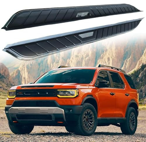 Lot de 2 pédales fixes pour marchepied latéral avec barre Nerf pour Honda Passport 2026.