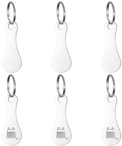 TRKETK 6 Pezzi Gettoni per Carrello Chiave Carrello Spesa Universale Chip per Carrello Della Spesa Rimovibile Come Portachiavi Per Carrello Della Spesa Accessori per Carrelli da Supermercato