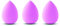 PARENCE.- Set di 3 spugne per il trucco con fondotinta, ombretto, guance, creme liquide/mix per il trucco professionale/frullatore di bellezza - Colori casuali