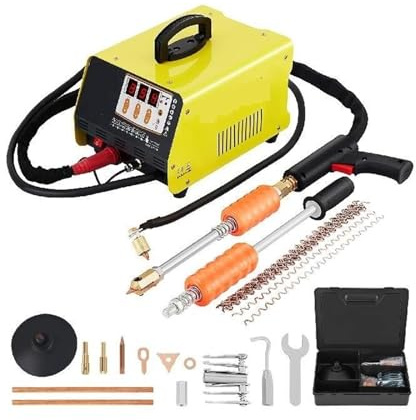 SXYKXYDL Kit de reparación de abolladuras: soldadora por Puntos de 3 kW para reparación de abolladuras de carrocería con función de regulación de Tiempo