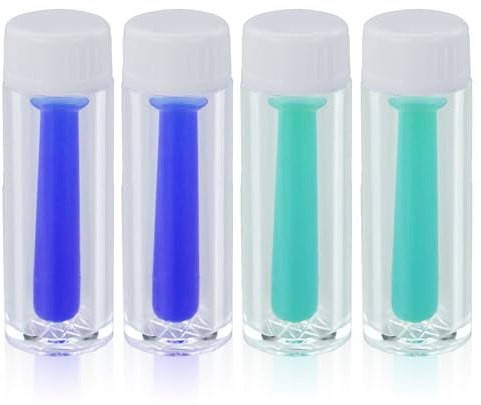4 Pezzi Strumento Lenti a Contatto,Strumento Lenti a Contatto Morbide,Multicolore Portatile Applicatore Lenti A Contatto,Dispositivo di Rimozione Lenti Contatto,per viaggi, casa