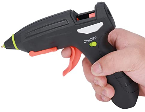 Haofy Mini Pistolet à Colle sans Fil Rechargeable par USB 3,7 V avec 5 Bâtons pour l'artisanat, la Réparation de la Maison, les Petits Projets pour les Amateurs de Bricolage, la Vie en Appartement,