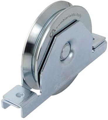 Metalideal Galet Ou Roue De Portail Support, Diamètre 70 mm | Intérieure gorge Y