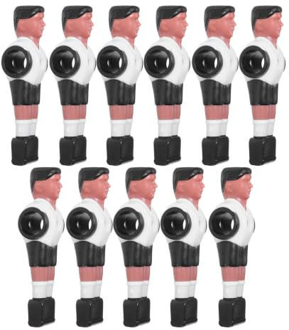DEARMAMY 11 Piezas Reemplazo de Figuras de Futbolín de Plástico Resistentes para Reuniones Familiares Amigos Equipo Completo y Jugadores Duraderos