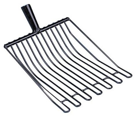 Kerbl Kartoffel-Drahtgabel mit Dülle und 14 Zinken, 37 x 32 cm ohne Stiel