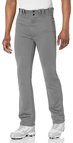 Mizuno Mens G2 Premier Pro Adult Baseball Pant With Hemmed Open Bottom, Dark Charcoal, Medium US