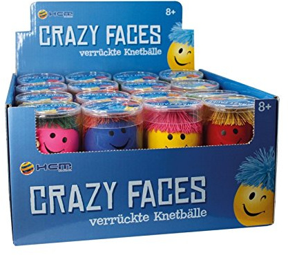 HCM KINZEL 12171 - Knetball Gesicht, Sonstige Spielwaren, Sortiert