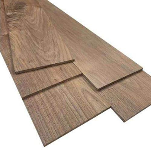 Pack of 2 Black Walnut Boards 1/4” Thick, Up to 8” Wide, 24” Long. You Choose Width. Thin Hardwood Lumber by Wood-Hawk (1/4 x 4 x 24)