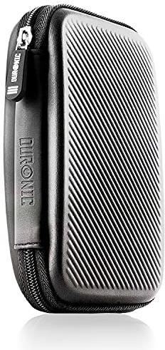 Duronic HDC2 GY Externe Festplatten Schutzhülle Grau | Stoßsichere Festplattentasche | 2,5 SSD Cover | Hardshell Tasche | Hülle für Western Digital, Toshiba, Hitachi, Seagate, Samsung und mehr