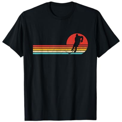 Maglietta da hockey su ghiaccio stile retrò regalo vintage per giocatore di hockey Maglietta