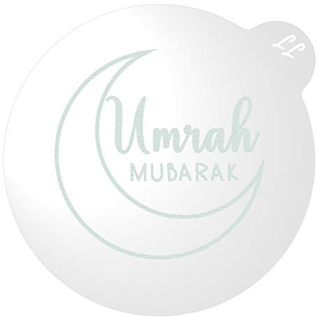 LissieLou Umrah Mubarak Cookie Embosser Ramadan Eid Celebrations Icing Fondant Stamp - Clear
