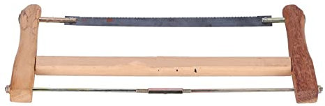 Scie à Cadre, Scies à Main en Bois de Teck, Outil de Coupe de Bois D'arc à Main de Charpentier de Remplacement de Lame, Scie à Cadre Portable pour Couper le Bois(580mm)