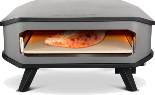 cozze, Millarco 90346 XXL 17 Four à pizza à gaz mobile Pierre à pizza Barbecue à gaz réglable jusqu'à 400 degrés avec pierre à pizza portable 42,50 x 42,50 cm Noir
