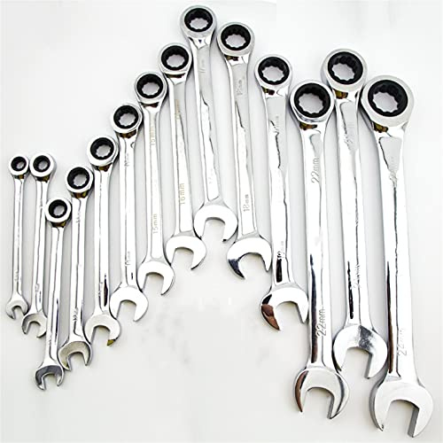 BEGISA Clé à molette, clé à Pipe, Jeu de clés, Jeu de clés à Douille, clé à cliquet, Jeu de clés à cliquet (Color : 22mm)