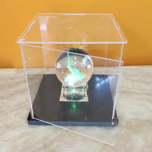 Klare Acryl-Vitrine-Assemble öffnende Tür, verdickte Basis, staubdichte Schutz Showcase für Action Figuren Spielzeug Collectibles (25x25x40cm/10x10x16inch)