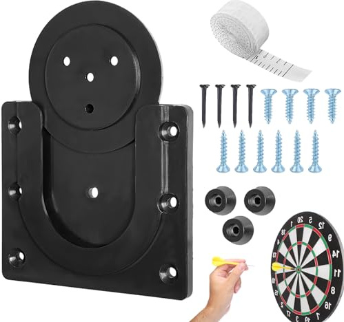 Dart Board Wandhalter für Steeldartboards,Bristle Board Wandhalter Dartscheiben Zubehör Halterung zum Aufhängen Schwarz