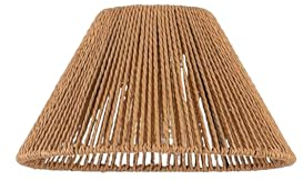 Boho Rattan Lampenschirm Hängelampe Stehlampe Papierlampenschirm Pendelleuchtenschirm Korblampen Hängend Laterne Korb Ersatzschirm Schatten Zubehör für Wandleuchte Tischlampe Hängeleuchten Deckenlampe