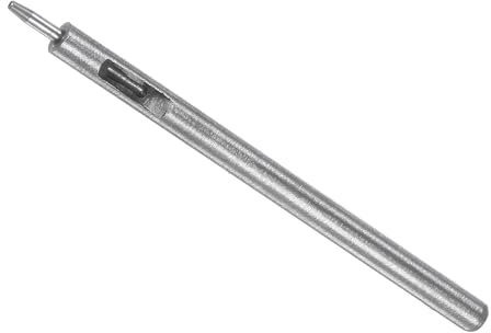 CoCud Leder Lochzange, 1,2 mm Knopfdurchmesser, 6 mm Schaft, Stahl Rundlochzange Nieten Setzer - (Anwendungen: für Lederhandwerk DIY Bekleidung Stoff)