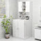 Generico Mobile per Lavatrice Bianco Lucido 70,5x25,5x90 cm (21,2 KG)-Casa e Giardino