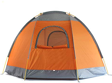 GeRRiT Produkte Aufblasbares Familienzelt für 4 Personen, großer Raum, wasserdicht für Outdoor-Camping-Autoreisen mit Reißverschlusstür und aufblasbar