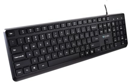V7 Keyboard and Mouse KU350US Black QWERTY US