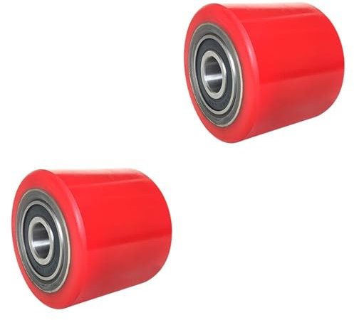 Amagogo 2x Ruote per carrelli elevatori Ruote per transpallet Ruote per carrelli elevatori .., Ruota a Rulli in Pu