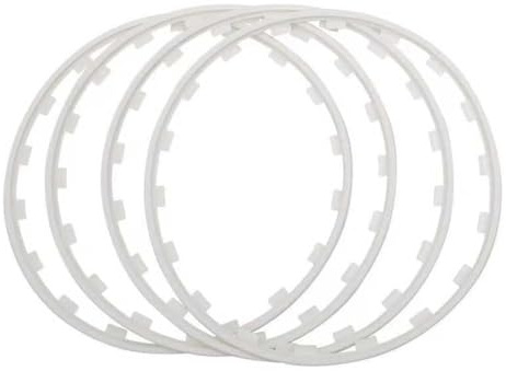 JGTUIRYEH Auto Protectores De Llantas para Cupra Formentor 2020 2021 2022 2023, 4 Piezas Anillo de decoración del Cubo de la Rueda Protector De Neumático Accesorios,C/White-19inches