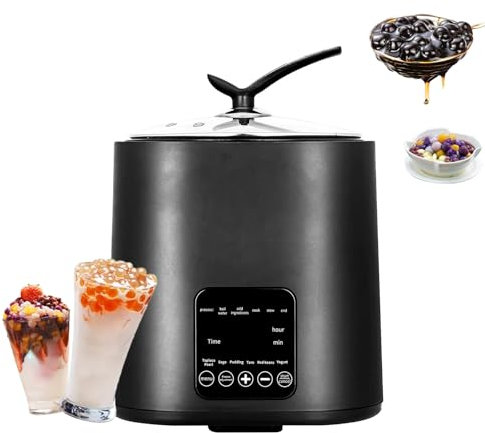 XCSCUK Commercial Pearl Pot,1300W Non-stick Pearl Maker,with Touchscreen & Timer Function, for Bubble Tea Pearl Tea