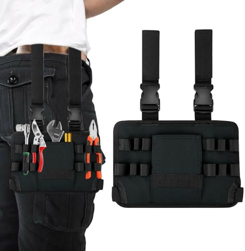 Sac de Ceinture à Outils D'artisan avec Plusieurs Poches pour Hommes, Porte-Outils avec Clip pour électricien