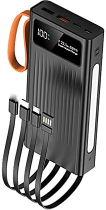 Power Bank fast charging Portable External Battery 66 W Fast Charging High Capacity Portable Charger for