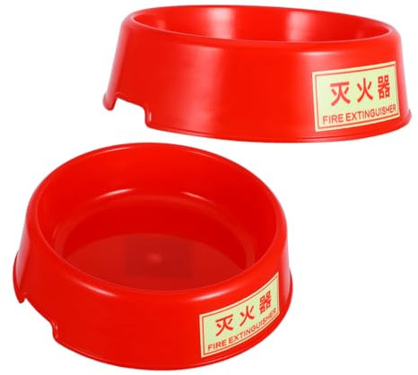 Veemoon Support Extincteur pour Voiture Rouge Base De Sol Plastique pour Incendie Sécurité Accessible