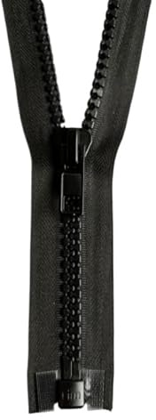 Reißverschluss Kunststoff-Reißverschlüsse teilbar GROB No.10 (schwarz, 70cm)