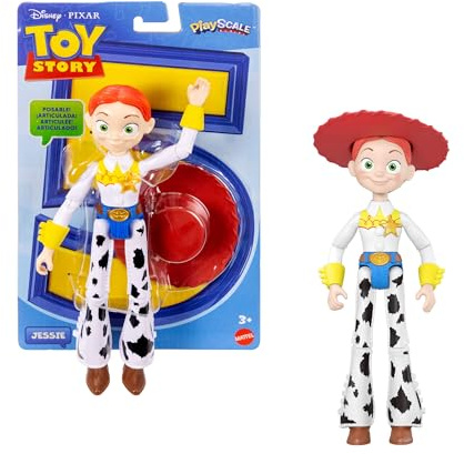 Mattel Disney · Pixar Toy Story 5 Figurine articulée Jessie de 22 cm avec 12 Points d’Articulation, détails fidèles au Film et Chapeau Amovible, JKV16