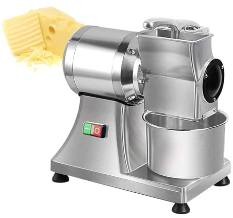 Beachtiful Rallador de Queso Eléctrico, Triturador y Rebanador de Queso, Barril Triturador de Acero Inoxidable de Alta Resistencia, Molinillo de Alimentos, para Queso, Mantequilla, Pan y Salvado