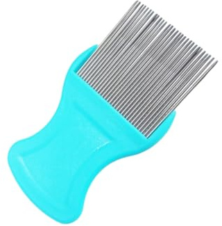 HEMOTON Pettine Per Pulizia Cani Gatti Uova Sporco e Polvere in Acciaio Inox Per Toelettatura Pettine Denti in Acciaio Inossidabile Per Pulizia Dei Peli