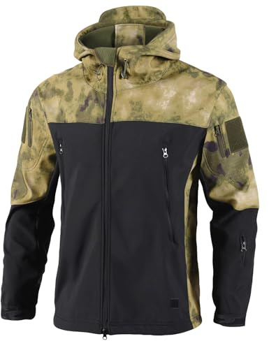 Generico Parka Uomo Invernale Giubbino Autunnale Cappotto Bomber Militare Giacche Antivento Sci Tecnica Giacca Mimetica Impermeabile Soprabito Giubbotto Da Lavoro Autunno Tuta Running Verde scuro XL