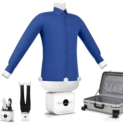 GESAIDES Bügelpuppe–Hemdenbügler & Bügelmaschine für Hemden, Blusen, T-Shirts, Hosen – Bügelautomat mit 3-in-1 Bügeln & Trocknen Funktionen – Effiziente Bügelhilfe