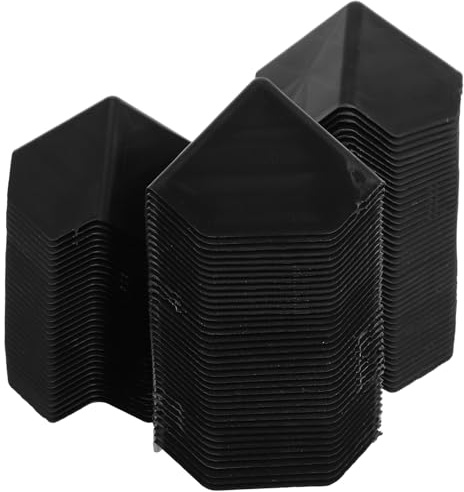 Ipetboom 100pcs Plastic Corner Edge Protectors 60x60x60mm for Carton Shipping Box Guards, Heavy-duty Plastic Packaging Corner Guards for Cargo Load Protection
