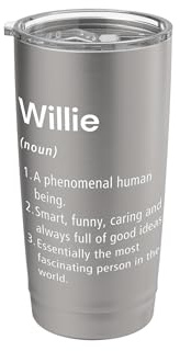 Willie Definizione del nome Dizionario divertente Bicchiere termico in acciaio inox doppia parete