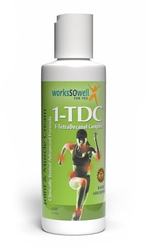 1-TDC Joint & Muscle Relief Cream - Use On Back, Knee, Neck, Shoulder, Hip - Soothes Stiff Joints, Muscles, and Injuries in 5-10 Minutes - Relaxer - 4 oz