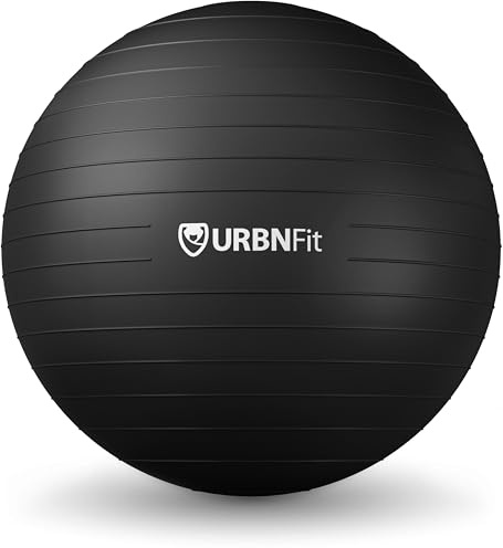 URBNFIT Exercise Ball - Gym Balls for Pilates, Yoga, Pregnancy & Balance - Anti-Burst Swiss Ball Stability Chair w/ Quick Pump - Fitness Accessories