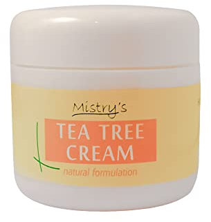 Mistry's Tea Tree Moisturising Cream 50g - Soothing & Protecting, Natural Antiseptic for Eczema, Itch Relief, Flare Ups & Fungal Infections - Additive Free, Vegan,